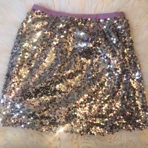Sequin jcrew mini skirt